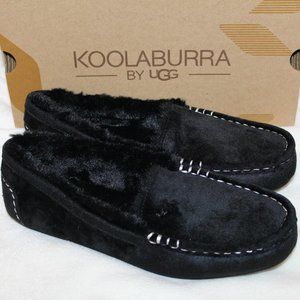 NIB UGG WOMEN'S‎ SHIMMER SLIP ON SLIPPERS BLACK